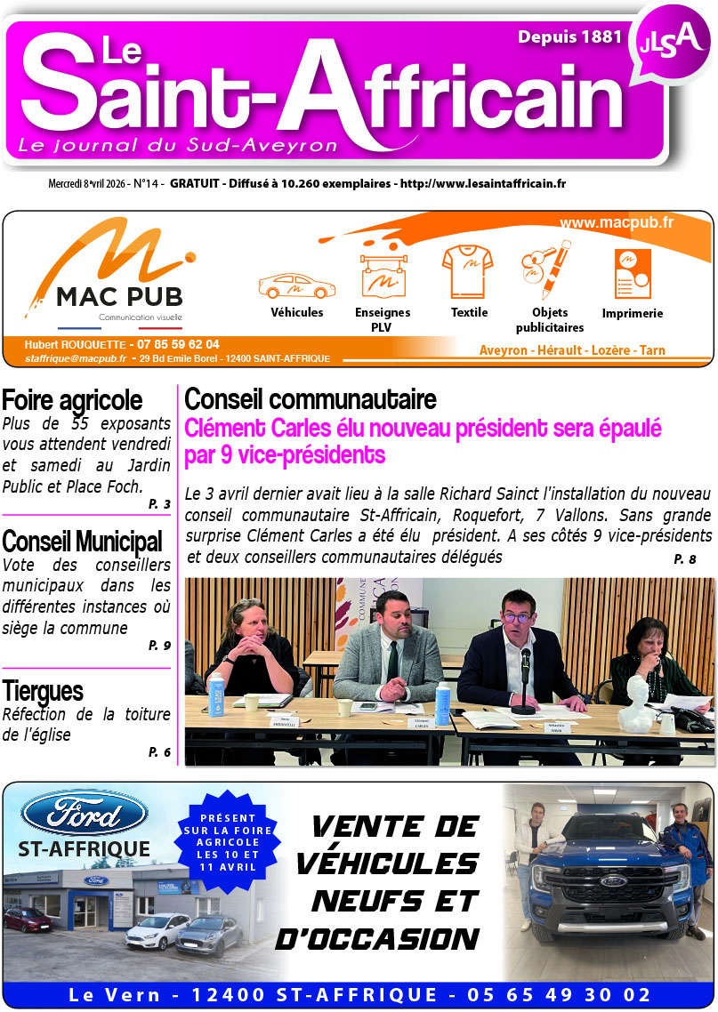 Journal du 14 avril 2021